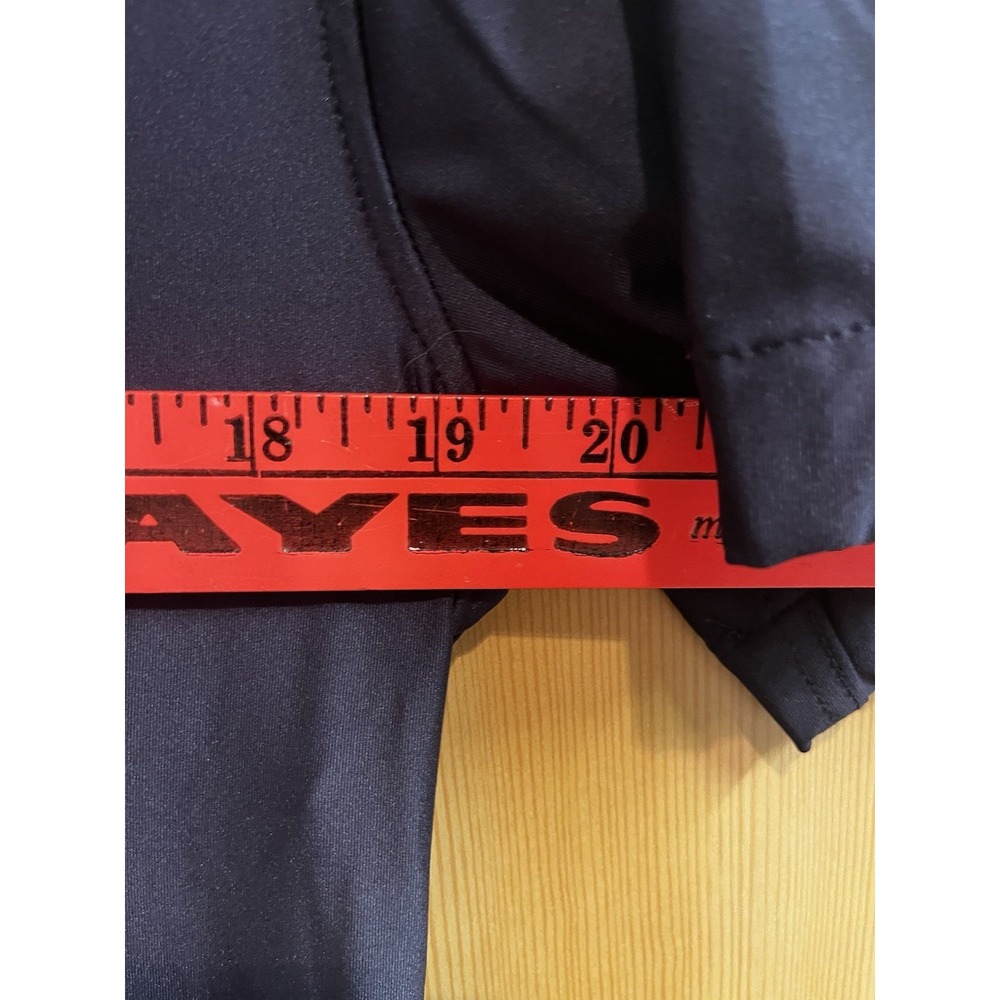 Porter & Ash Kinetic Stretch Shirt Mens Small Navy Blue Short Sleeve Camp Collar - Picture 9 of 9